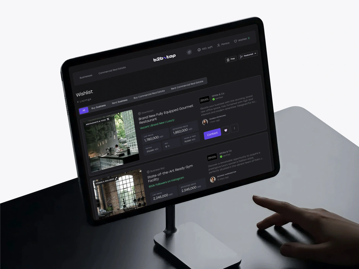 b2b.top investment platform on desktop and phone