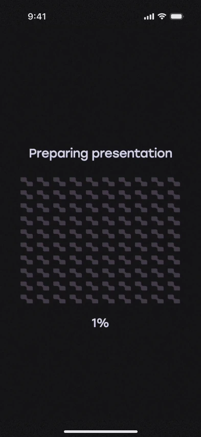 Preparing the presentation