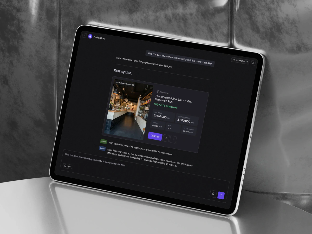 Find with AI: suggested options with pros and cons for each